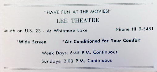 Lee Theatre - Old Ad (newer photo)